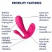 Анально-вагинальный смарт-стимулятор для ношения Satisfyer Top Secret+ розовый