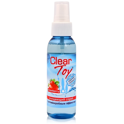 Спрей-очиститель для игрушек Clear Toy Strawberry с ароматом клубники 100 мл (срок годности до 09.2026)