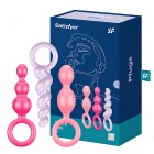 Набор разноцветных анальных стимуляторов Satisfyer Booty Call