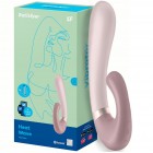 Смарт-вибратор со стимулятором клитора и функцией нагрева Satisfyer Heat Wave Mauve