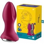 Анальный смарт-стимулятор с вибрацией и ротацией Satisfyer Rotator Plug 2+ фуксия ДЕФОРМИРОВАННАЯ УПАКОВКА