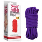 Веревка для бондажа фиолетовая Fetish Bondage Rope 10 м