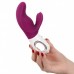 Вибратор с клиторальным стимулятором Fun Factory Miss Bi ежевичный