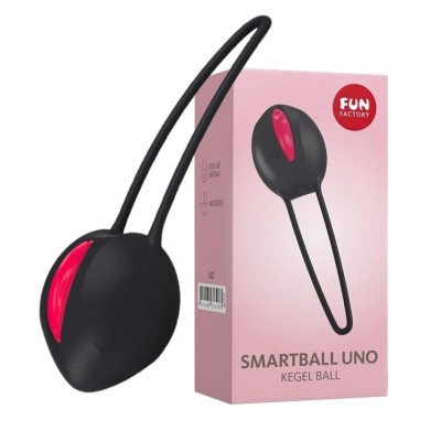 Вагинальный шарик Fun Factory Smartball Uno черно-малиновый