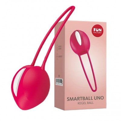 Вагинальный шарик Fun Factory Smartball Uno красно-белый