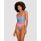 Мерцающий боди-купальник с нежным градиентом Rionella M