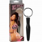 Черная анальная втулка Key to Your Butt