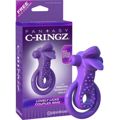 Двойное эрекционное кольцо с вибрацией Fantasy C-Ringz Lovely Licks Couples Ring Двойное эрекционное кольцо с вибрацией Fantasy C-Ringz Lovely Licks Couples Ring