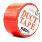 Бондажный скотч Duct Tape красный 15 м