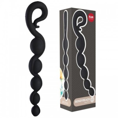 Стимулятор анальный Fun Factory Bendy Beads черный