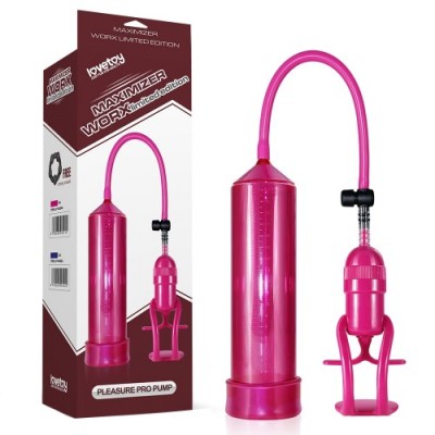 Вакуумная помпа для пениса Maximizer Worx Limited Edition Pleasure Pro Pump розовая Вакуумная помпа для пениса Maximizer Worx Limited Edition Pleasure Pro Pump розовая