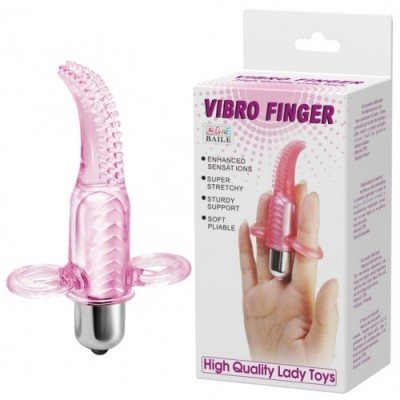 Вибро-насадка на палец Vibro Finger розовая