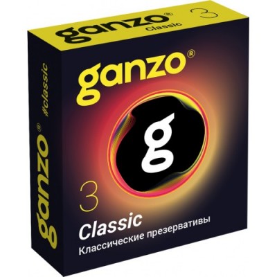 Презервативы Ganzo №3 Classic классические с обильной смазкой