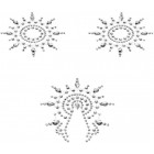 Пэстисы Breast & Pubic Jewelry белые Crystal Stiker