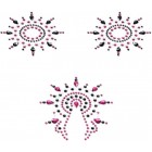 Пэстисы Breast & Pubic Jewelry черные и розовые Crystal Stiker 