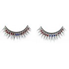 Накладные ресницы с красными и голубыми стразами Baci