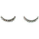 Накладные ресницы с красными и зелеными стразами Baci