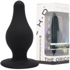 Анальная втулка на присоске с эффектом памяти SilexD Premium Silicone Plug S черная