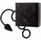 Силиконовая анальная пробка Erotist Drop S-size с тройным эрекционным кольцом