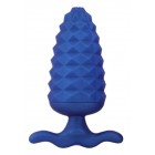 Ребристая анальная пробка Hustler