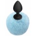 Анальная пробка с хвостиком Emotions Fluffy Blue Анальная пробка с хвостиком Emotions Fluffy Blue