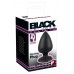 Большая анальная втулка Black Velvets черная Большая анальная втулка Black Velvets черная