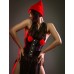 Зажимы на соски с красным мехом Party Hard Angelic Red
