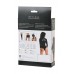 Боди Glossy Alessi из материала Wetlook на молнии черное, размер L