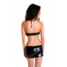 Комплект Glossy Brianna из материала Wetlook, размер M