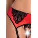 Эротичный комплект с открытой грудью Lauren set красный с черным L/XL Эротичный комплект с открытой грудью Lauren set красный с черным L/XL