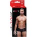 Блестящие мужские трусы-хипсы Envy черные L/XL Блестящие мужские трусы-хипсы Envy черные L/XL