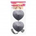 Серебристые пэстисы для груди Reusable Glitter Heart Tassel Nipple Pasties Серебристые пэстисы для груди Reusable Glitter Heart Tassel Nipple Pasties