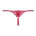 Красные трусики-стринги Hetea с аппликацией на попе, L/XL
