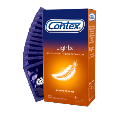 Презервативы Contex № 12 Lights особо тонкие Презервативы Contex № 12 Lights особо тонкие