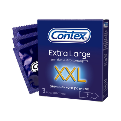 Презервативы Contex №3 Extra Large увеличенного размера Презервативы Contex №3 Extra Large увеличенного размера