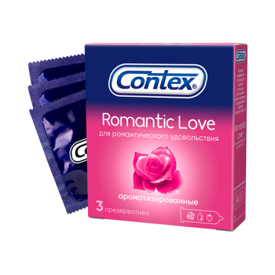 Презервативы Contex № 3 Romantic Love ароматизированные Презервативы Contex № 3 Romantic Love ароматизированные