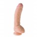 Фаллоимитатор с присоской King Cock Plus 10" Dual Density Cock w/ Balls