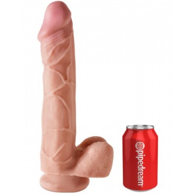 Фаллоимитатор на присоской King Cock Dual Density 12" Cock with Balls