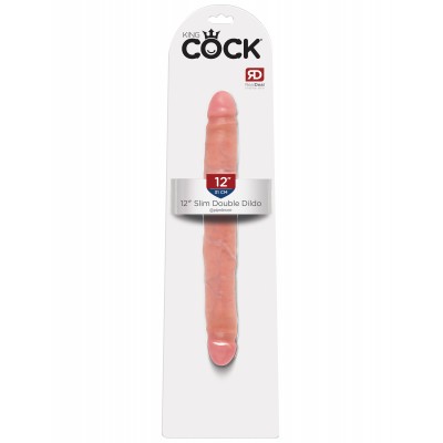 Двухсторонний фаллоимитатор King Cock 12 in Slim Double Dildo Flesh Двухсторонний фаллоимитатор King Cock 12 in Slim Double Dildo Flesh