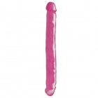 Двухсторонний фаллоимитатор Basix Rubber Works 12 in Double Dong Pink