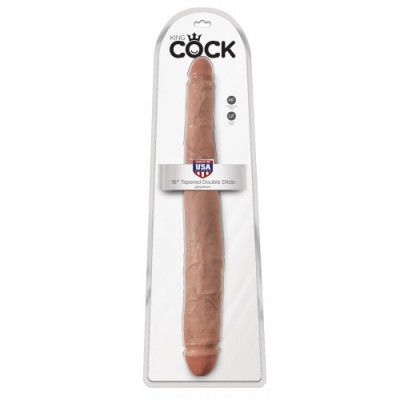 Двухсторонний фаллоимитатор King Cock 16" Tapered Double Dildo