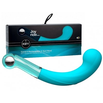 Массажер точки G из стекла и силикона Comet G-Spot Key By Jopen 20 см Массажер точки G из стекла и силикона Comet G-Spot Key By Jopen 20 см