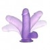 Фиолетовый фаллос Jelly Studs Crystal Dildo Small