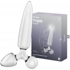 Стеклянный стимулятор 3 в 1 Satisfyer Triple Crystal 1 прозрачный 21 см