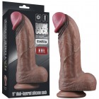 Темнокожий фаллос-гигант Dual Layered Silicone Cock XXL 28 см