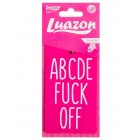 Ароматизатор в авто бумажный ABCDEFUCKOFF, аромат ваниль