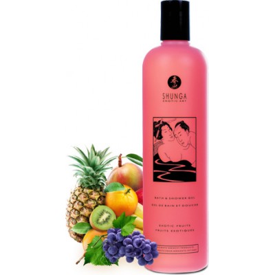 Съедобный гель для ванны и душа Shunga Exotic Fruits экзотические фрукты с расслабляющим эффектом 500 мл Съедобный гель для ванны и душа Shunga Exotic Fruits экзотические фрукты с расслабляющим эффектом 500 мл