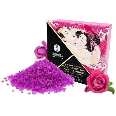Соль мёртвого моря Shunga Moonlight Bath Aphrodisia с цветочным ароматом 75 гр Соль мёртвого моря Shunga Moonlight Bath Aphrodisia с цветочным ароматом 75 гр