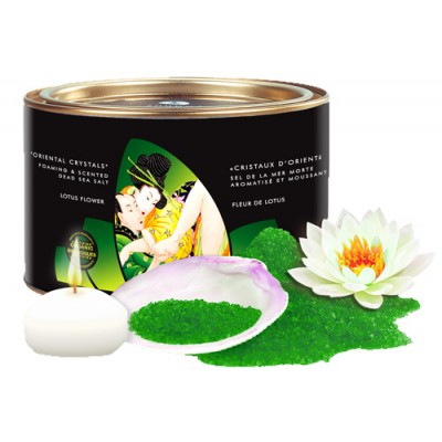 Соль мёртвого моря Shunga Bath Salts Lotus Flower + свеча 600 гр Соль мёртвого моря Shunga Bath Salts Lotus Flower + свеча 600 гр