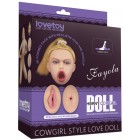 Кукла Jayola в позе наездницы с открытым ротиком и большой грудью Cowgirl Style Love Doll